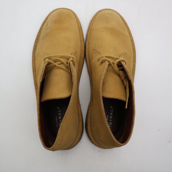 Clarks Originals Desert Chukka Boots Men's Size 9.5 M Tan Suede Crepe Sole - Picture 9 of 12